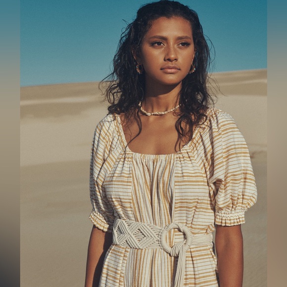 Spell Lady Palm Gown in Toffee - Picture 7 of 15